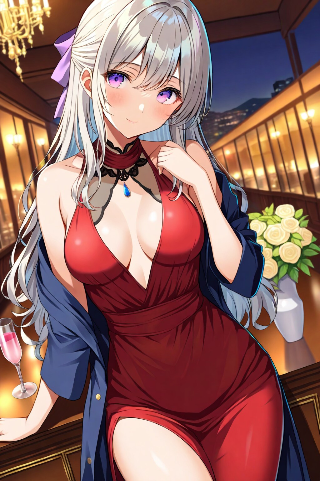 (818HQ)銀髪ちゃんドレスI2I