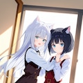 うちのクロミナとユキネ　その２ 3枚目