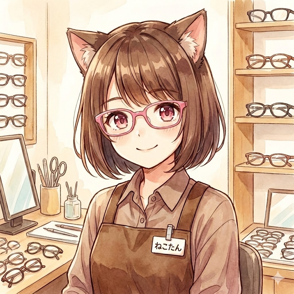 メガネショップの店員さん