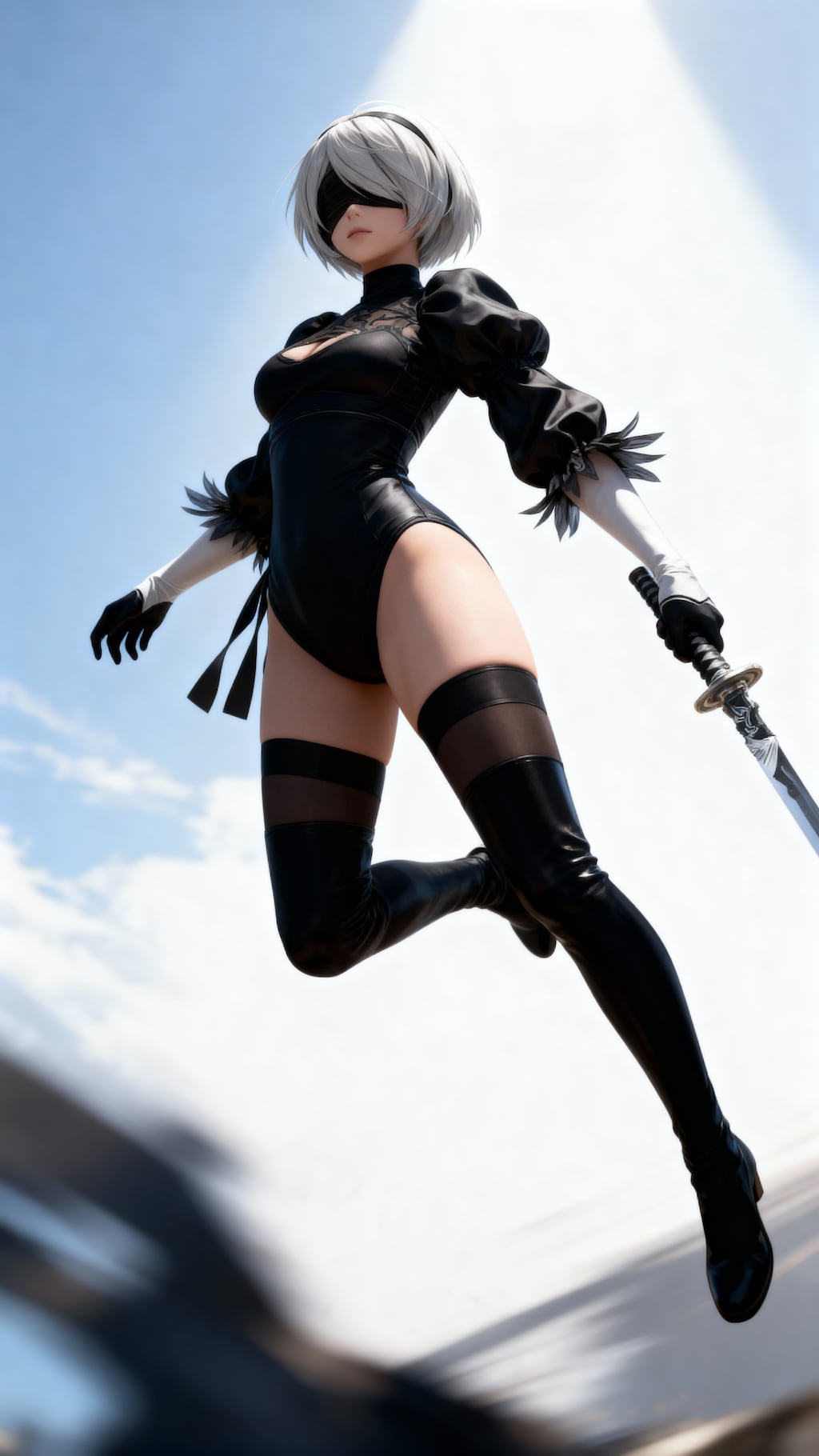 『NieR:Automata』2B (『ニーアオートマタ』ヨルハ二号B型) 放熱スカート非装着