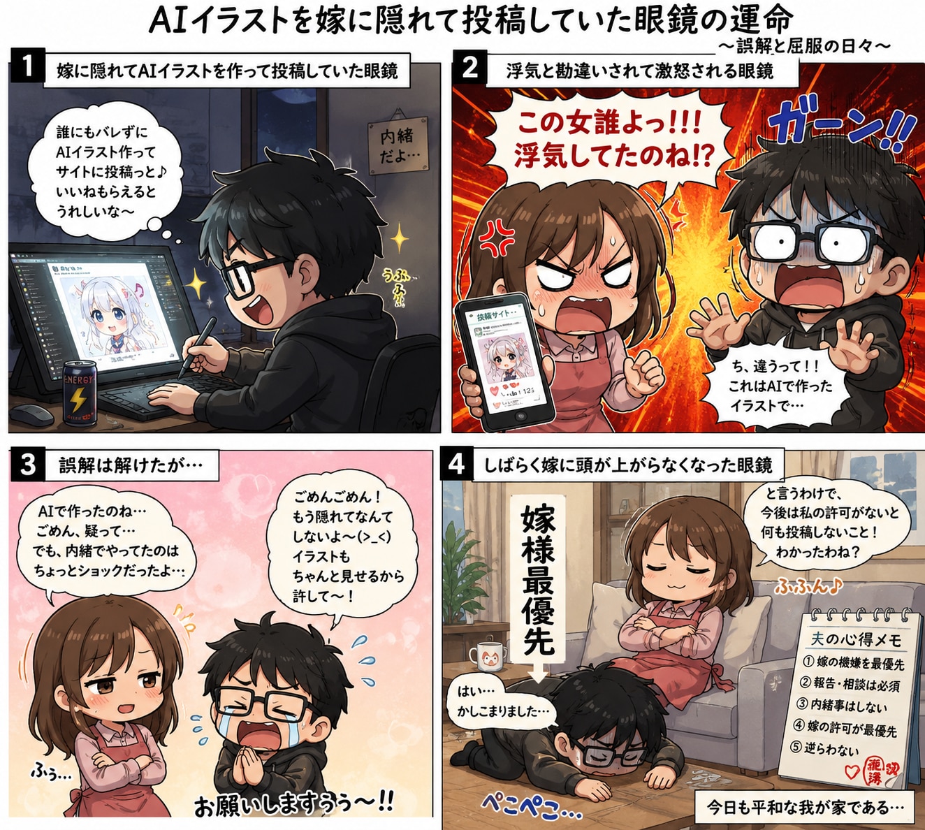 かなり誇張してるけど…ほぼ実話イラストw | の人気AIイラスト・グラビア