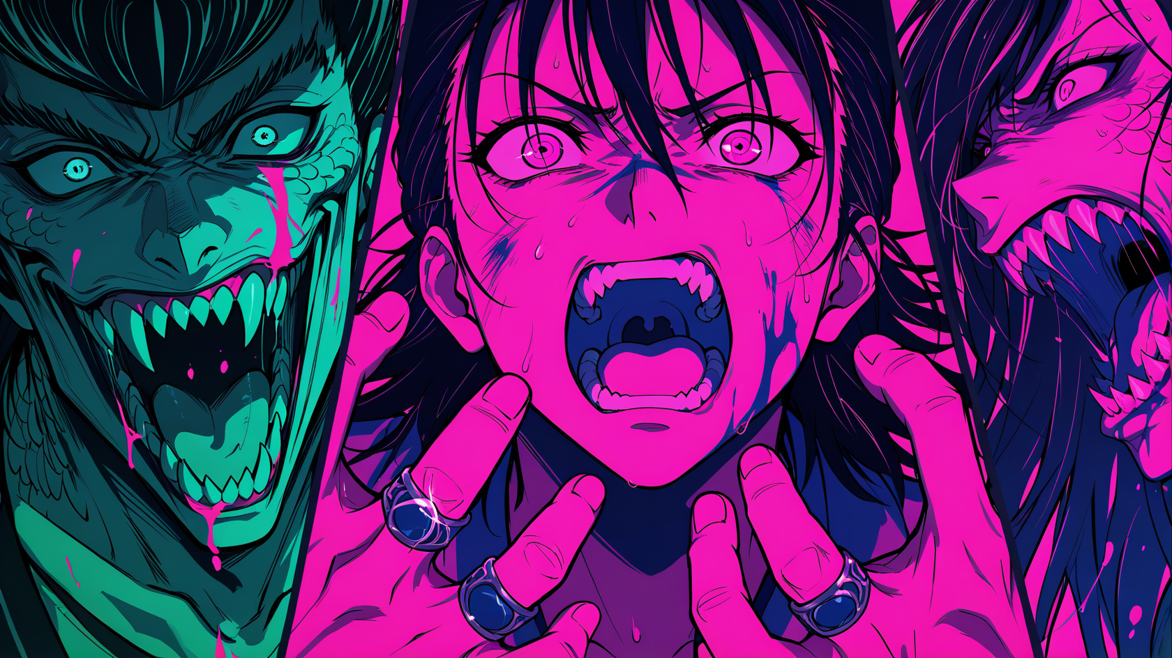 領域展開コマ割り(画像はお任せで） | の人気AIイラスト・グラビア