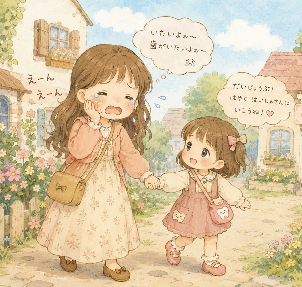 やさしい子に手を引かれて