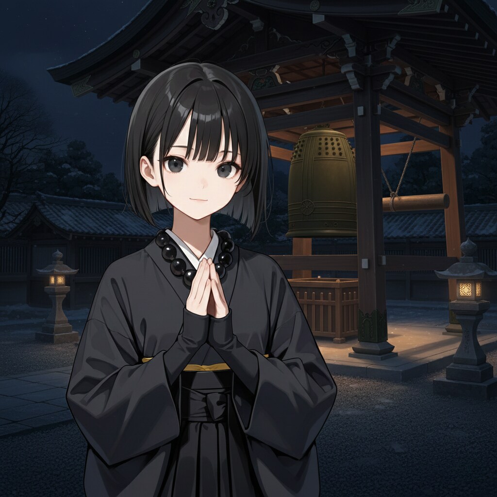 除夜の鐘と僧侶さん | の人気AIイラスト・グラビア