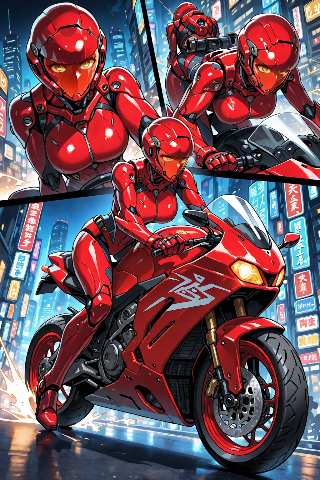 ちちぷい生成メカ娘　Rider Girl1