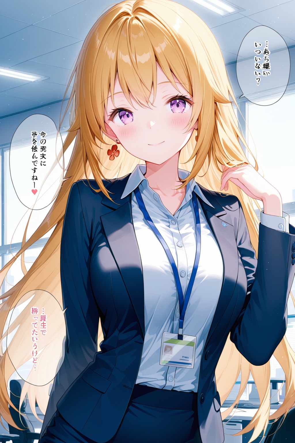 金髪OL