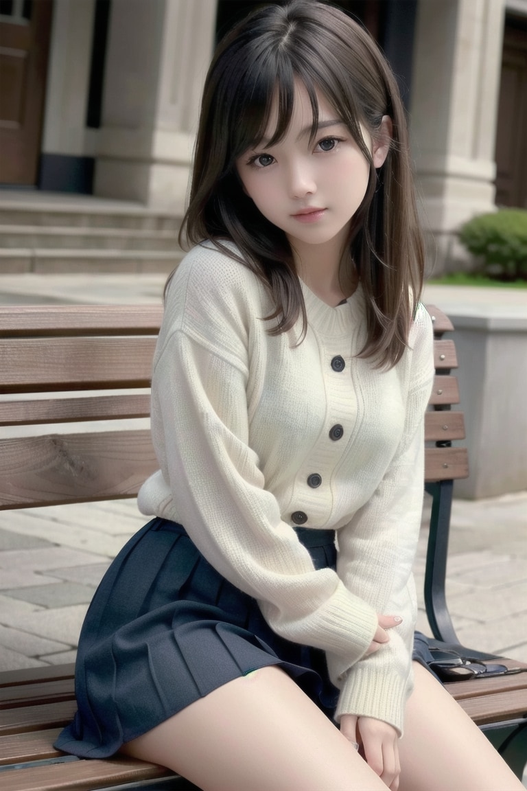 ニットウェア女子