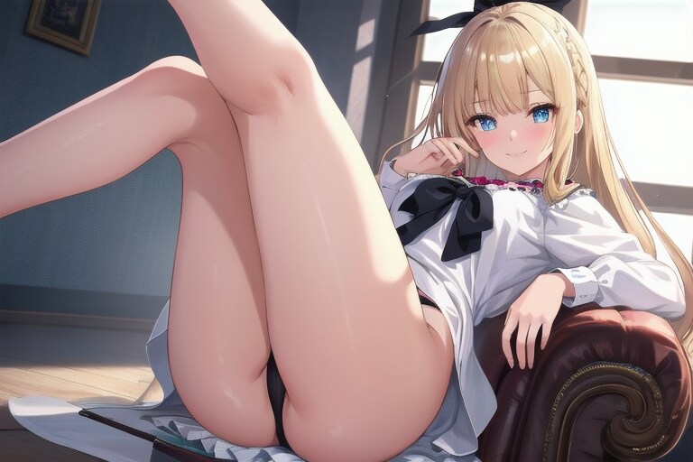 blonde hair girl test 4