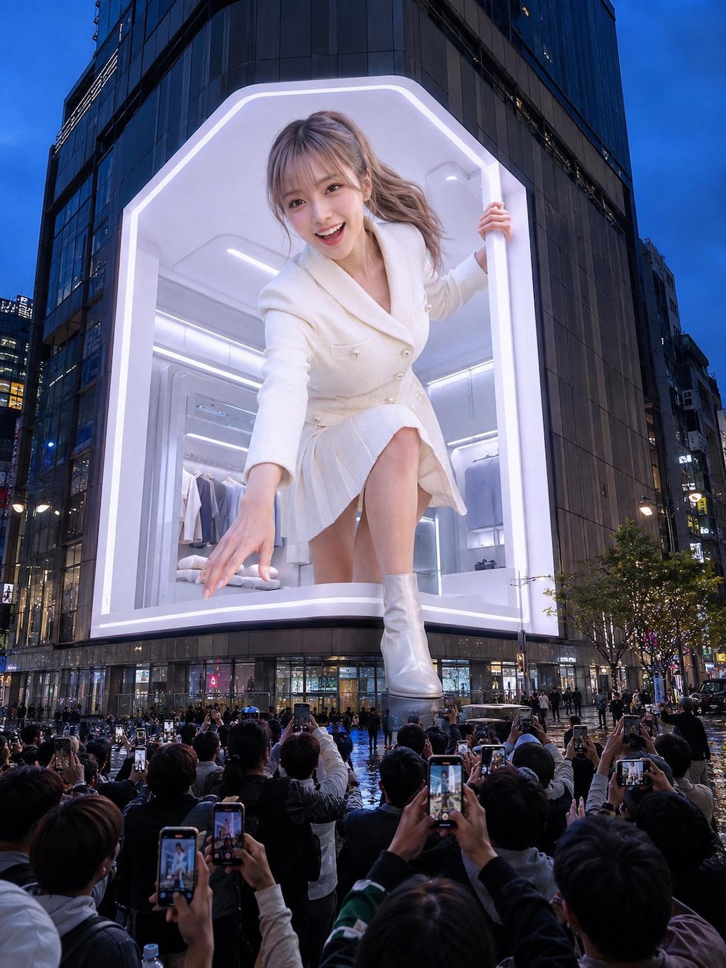 飛び出し街頭3D広告