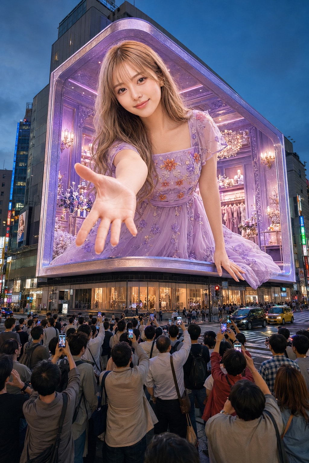飛び出し街頭3D広告