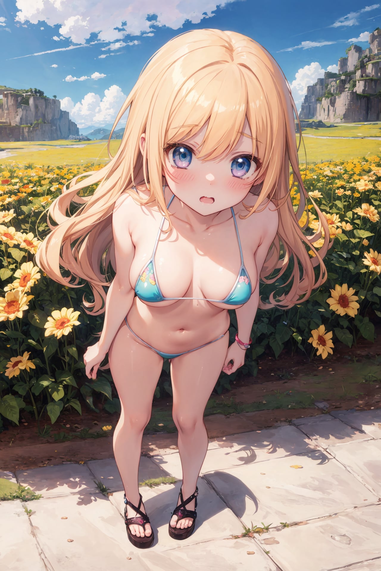 マイクロビキニを着せてみた(23)