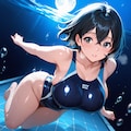 月夜の水泳部監督 3枚目