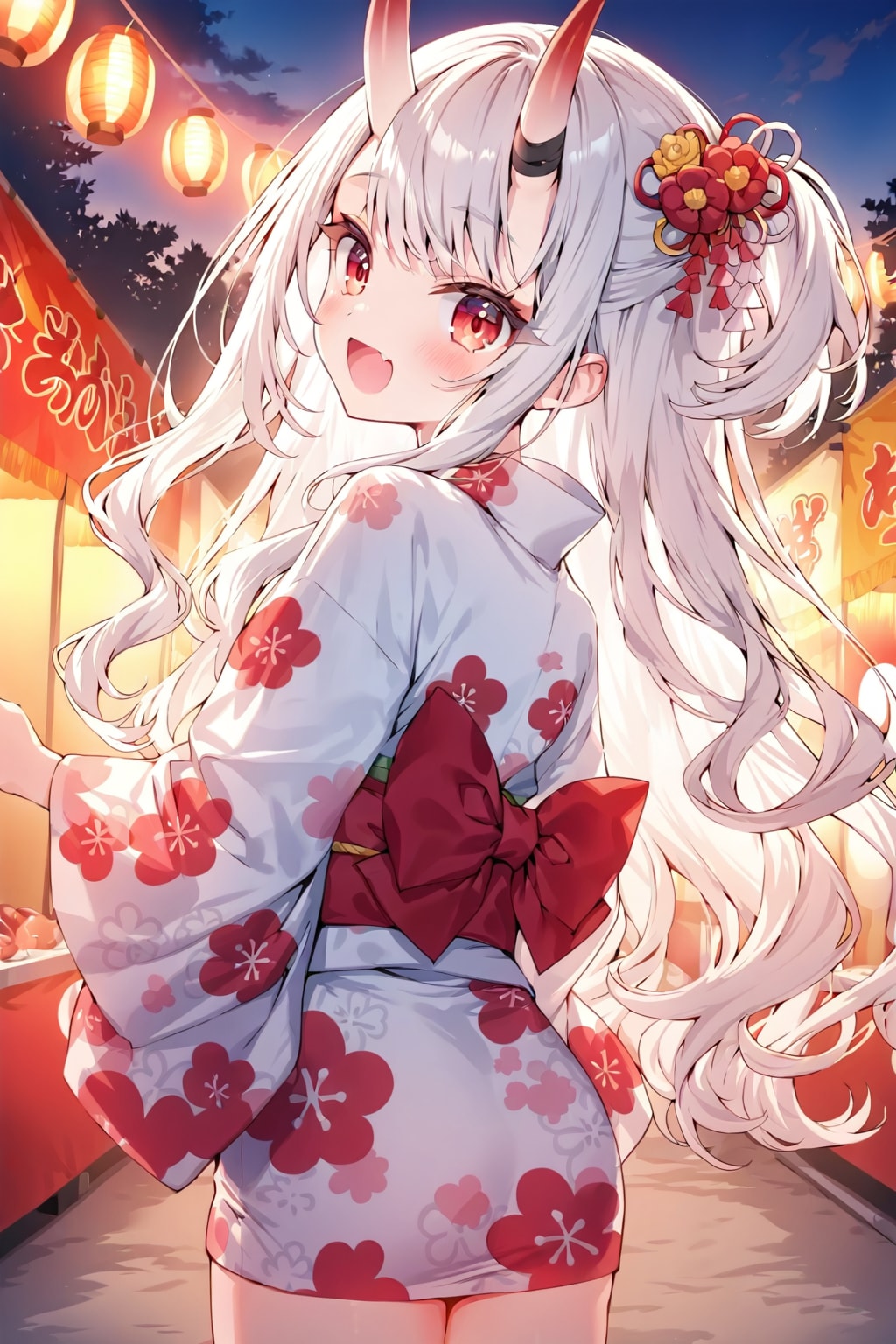 お祭りに来た鬼