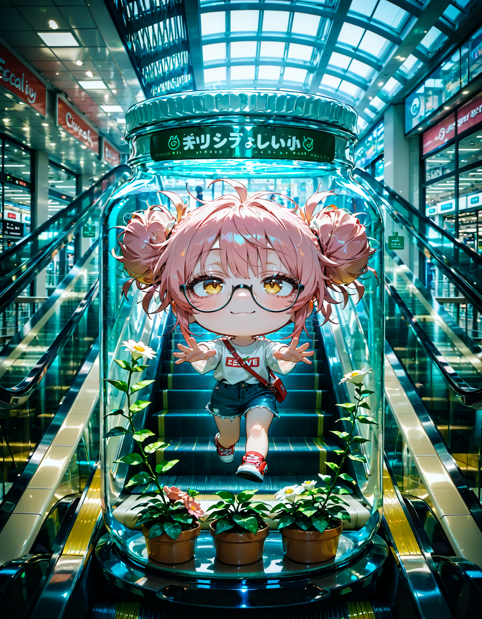 今日は何の日？　エスカレーターの日 | の人気AIイラスト・グラビア