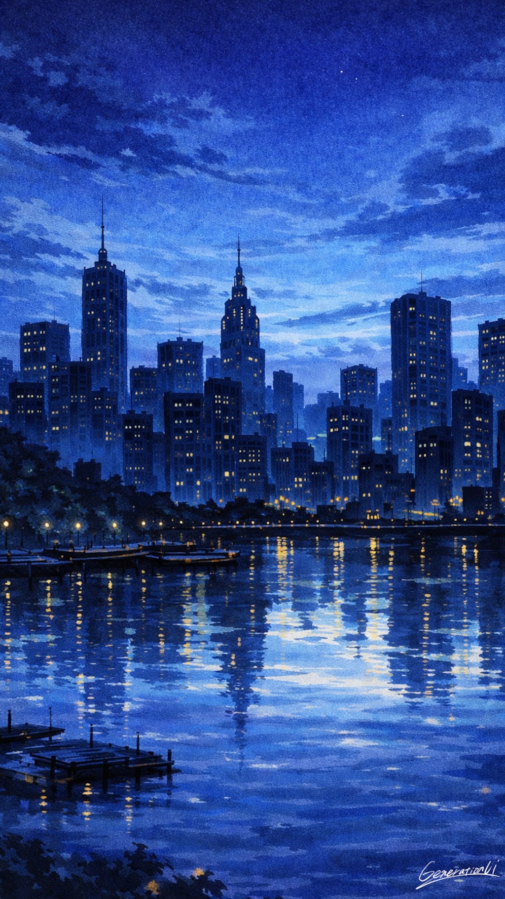 明かりの数だけ物語がある／スマホ壁紙アーカイブ