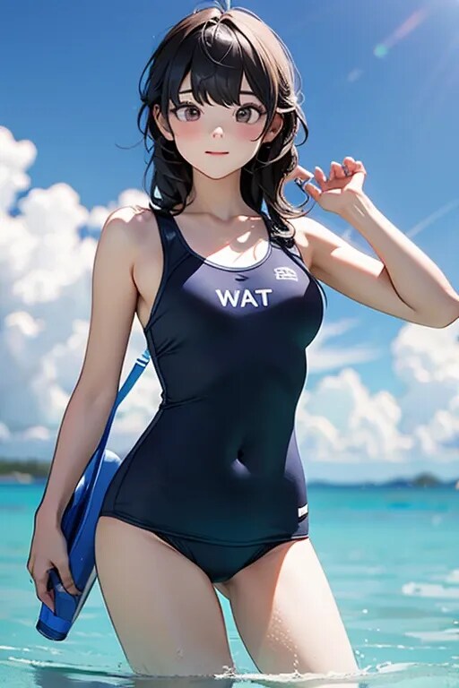 スクール水着の女の子