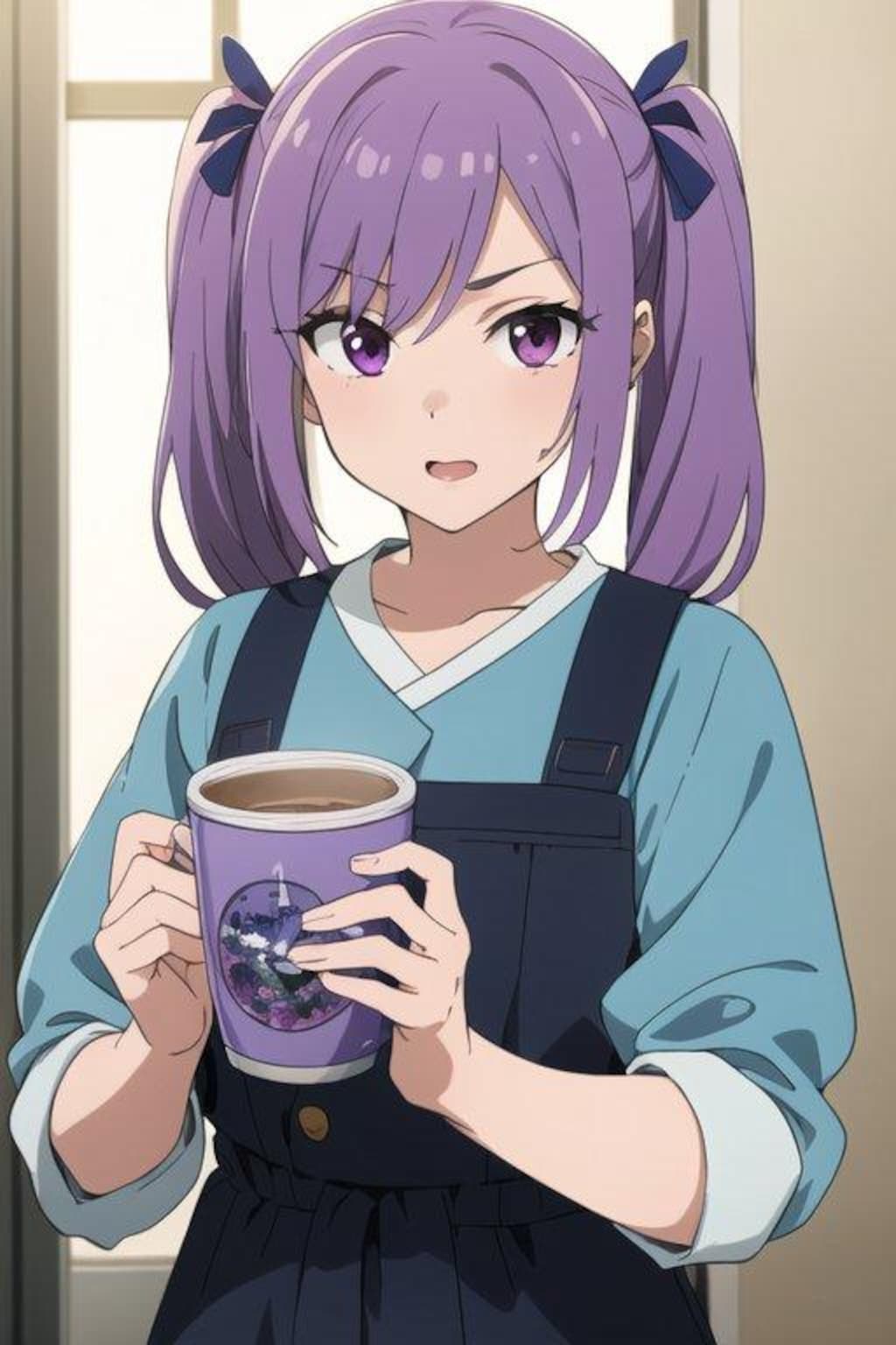 ホットコーヒーで落ち着く