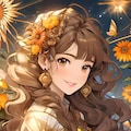 花と少女 2枚目
