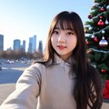 自撮りクリスマス② 2枚目