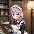 エルフちゃんメイドは適度にサボりながら書庫の整理 8枚目