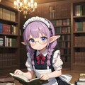 エルフちゃんメイドは適度にサボりながら書庫の整理 10枚目