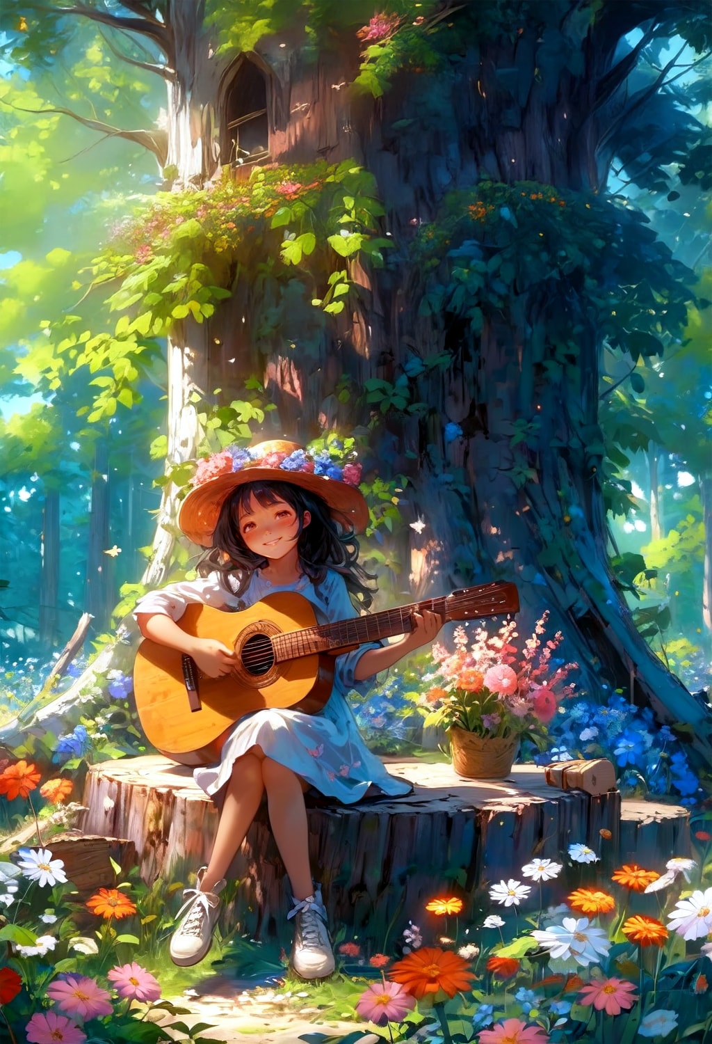 ギターを弾く少女15