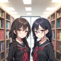 眼鏡三つ編みっ娘の双子は図書委員だった件 3枚目