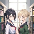 眼鏡三つ編みっ娘の双子は図書委員だった件 6枚目