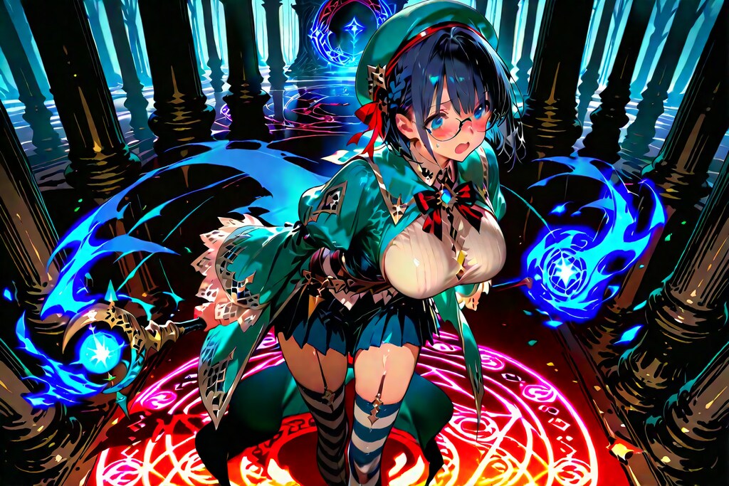 迷宮の中の魔法使いちゃん