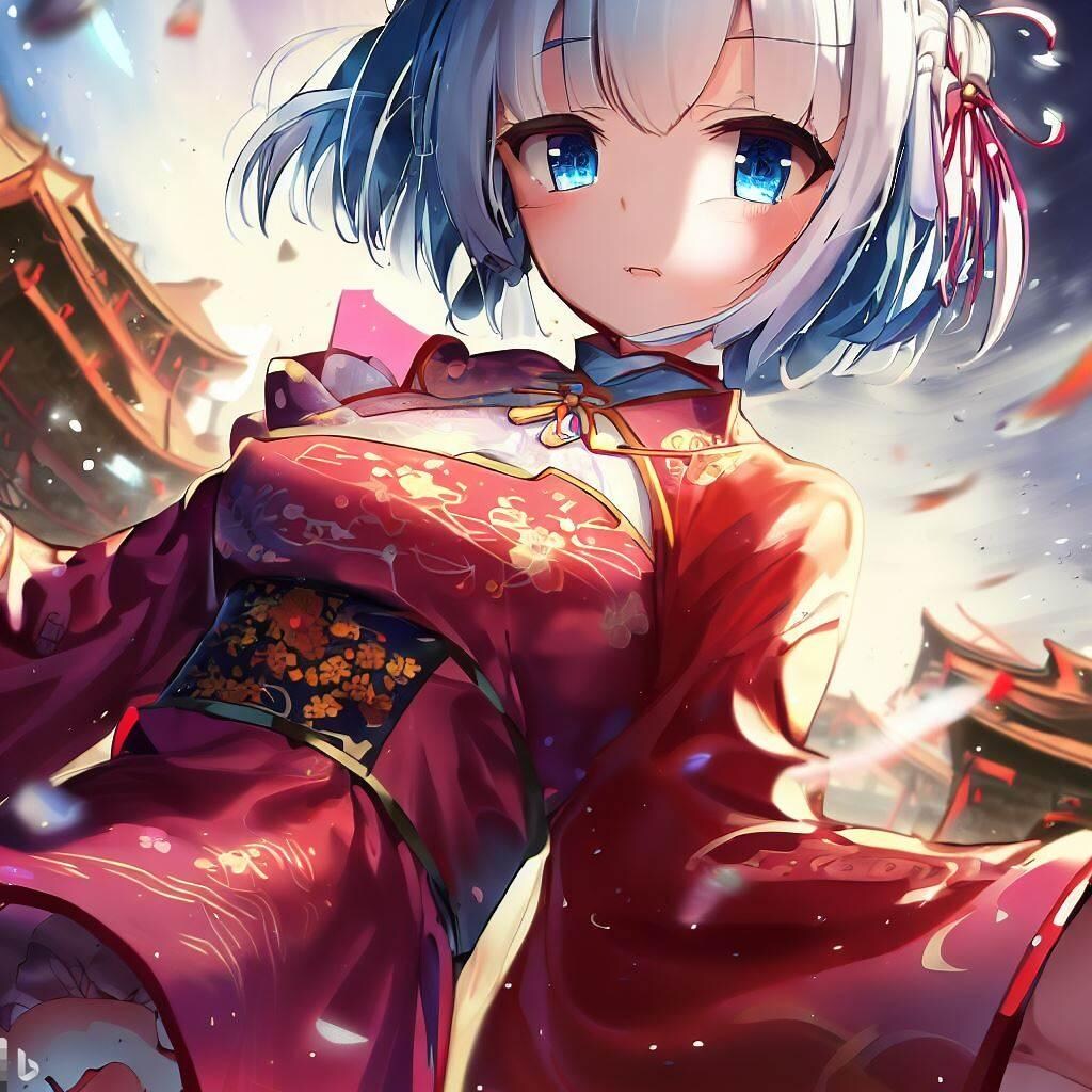 中華服を着たレム