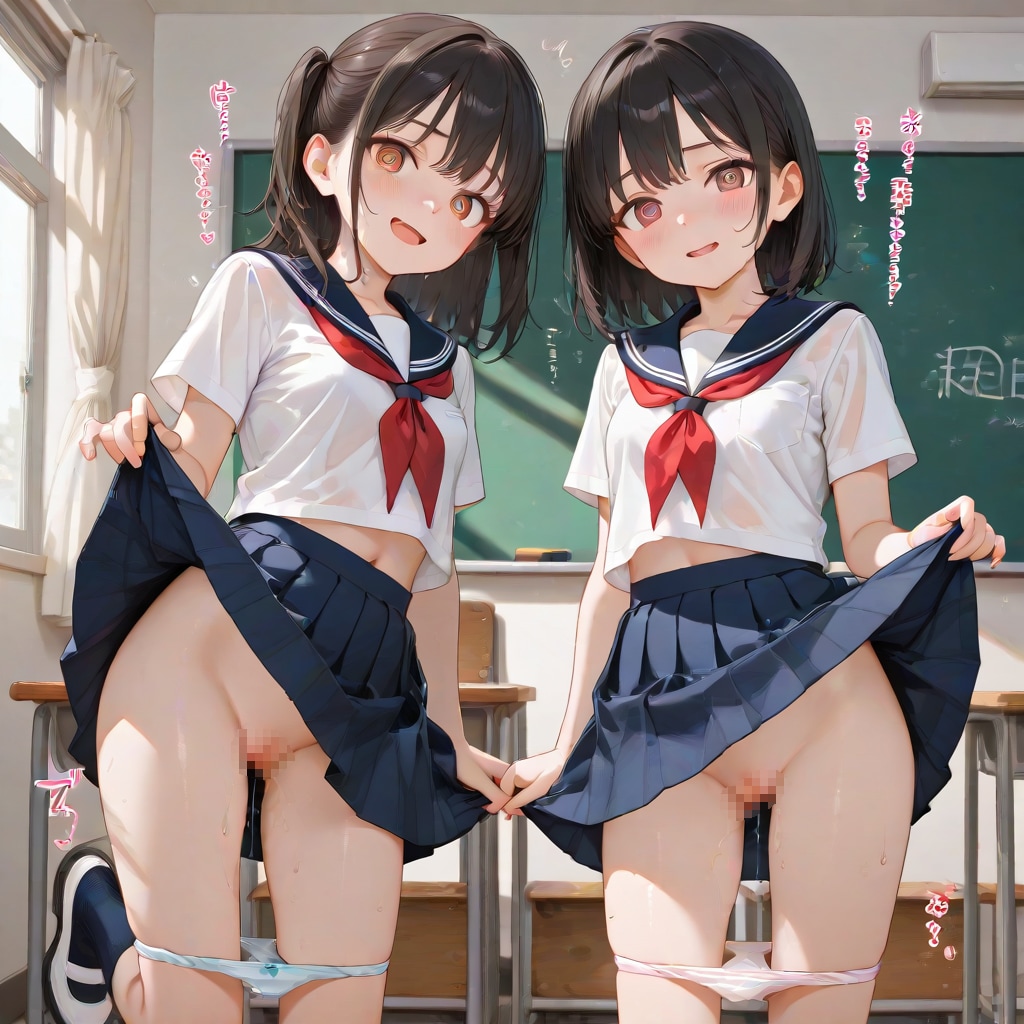 [12枚] 【R18版】（ピカッ🔦）「スカートを持ち上げて僕にパンツを見せてね」 「は～い。あぁ！パンツ見られてお腹が熱いぃ！マン汁が止まらないわ！あぁん♥」（導かれた魂３１３の２）