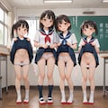 [12枚] 【R18版】（ピカッ🔦）「スカートを持ち上げて僕にパンツを見せてね」 「は～い。あぁ！パンツ見られてお腹が熱いぃ！マン汁が止まらないわ！あぁん♥」（導かれた魂３１３の２） 11枚目