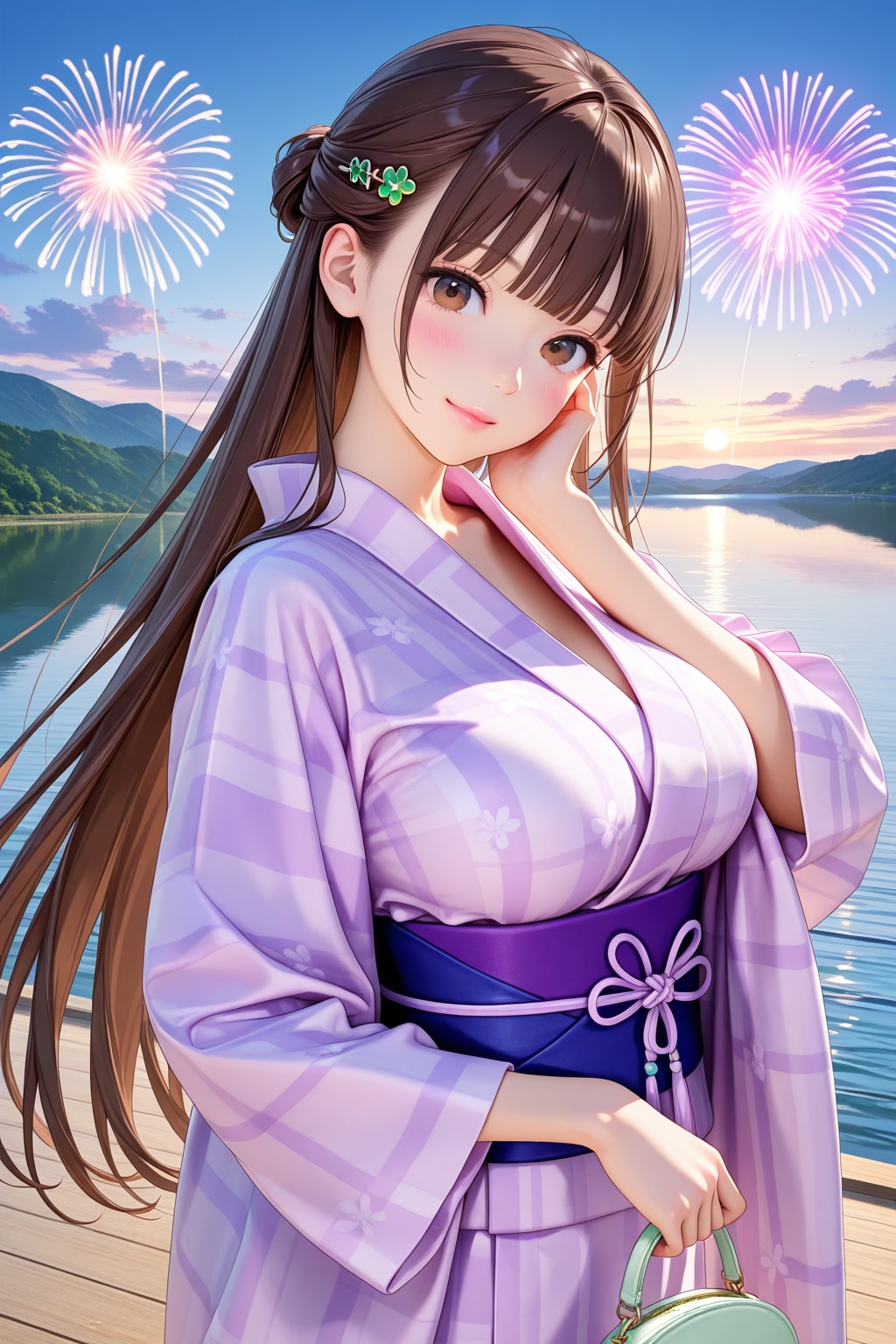 搾宮さんも浴衣で