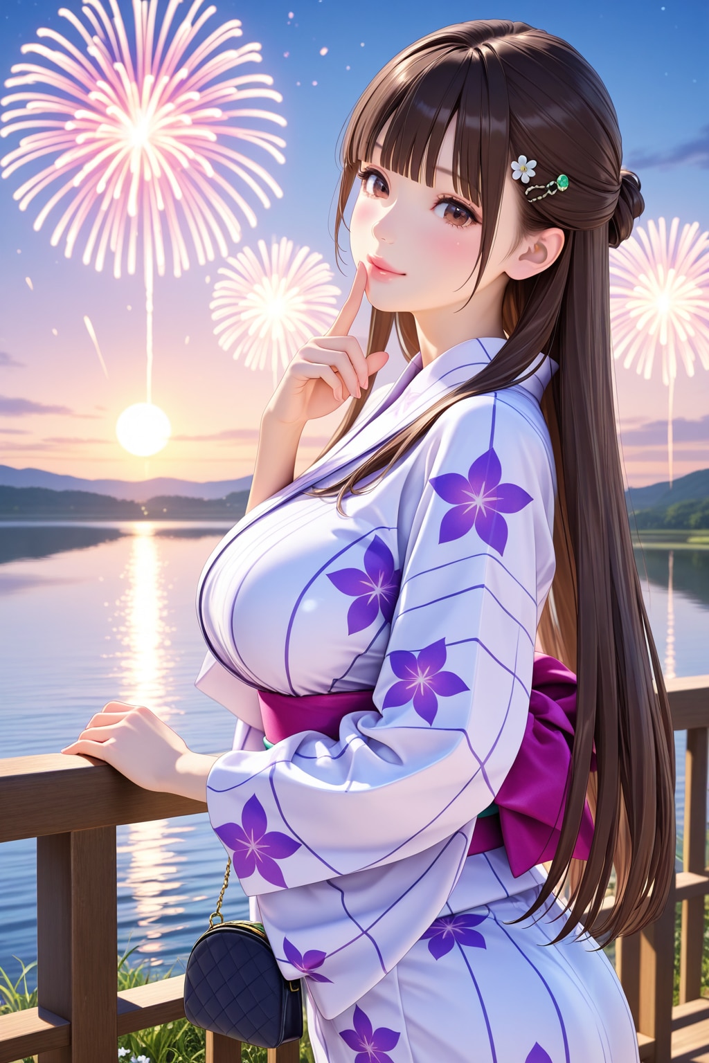 搾宮さんも浴衣で