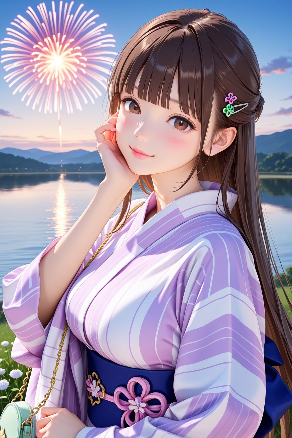 搾宮さんも浴衣で | の人気AIイラスト・グラビア