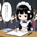 うちの子が「ジト目+ネコミミ」の学会の講義に参加してたようです。 2枚目