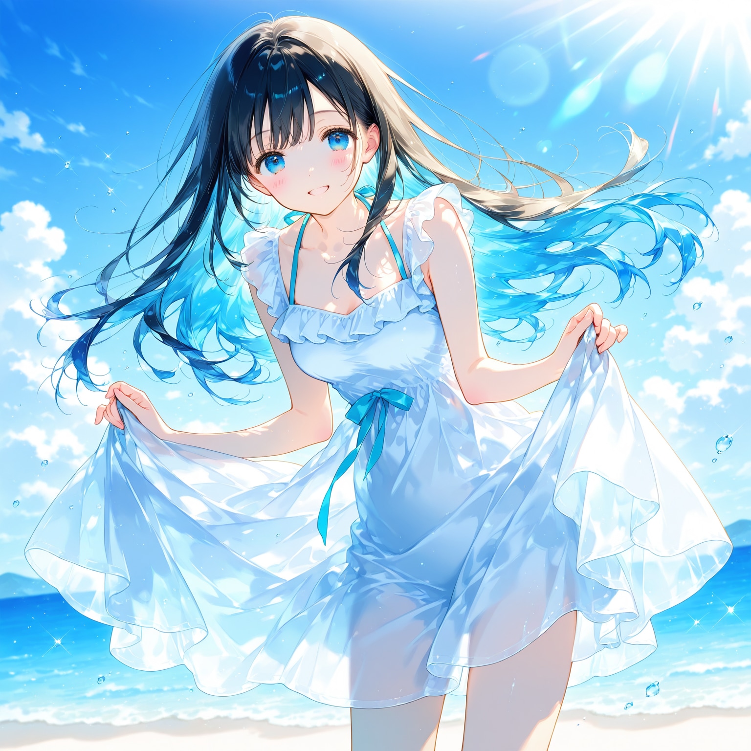 海辺の少女