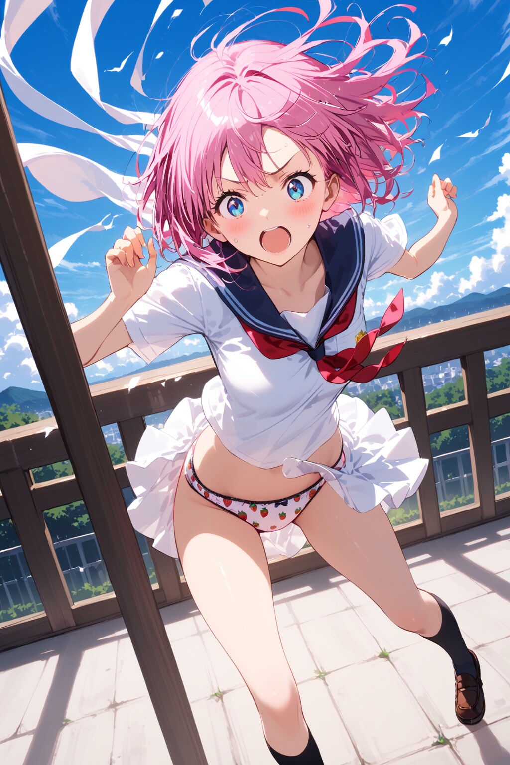 このスカート、どうやって止まってたんだ
