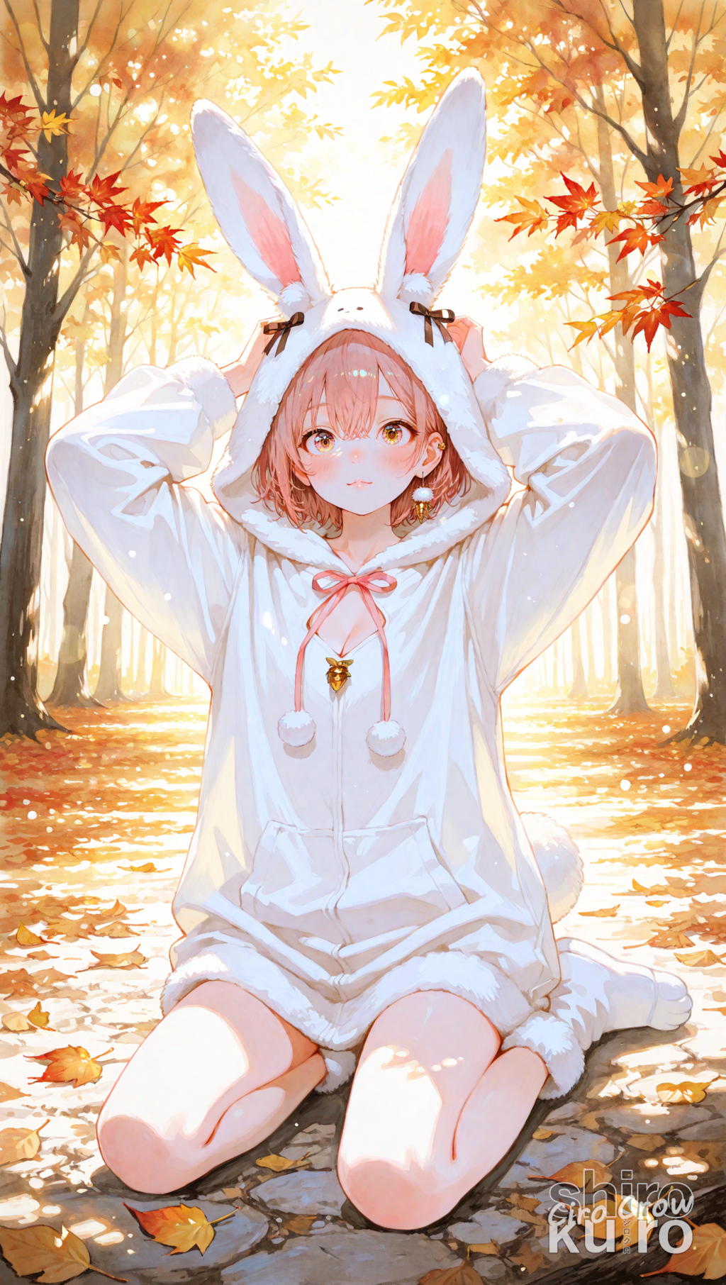 秋の森のうさぎさん