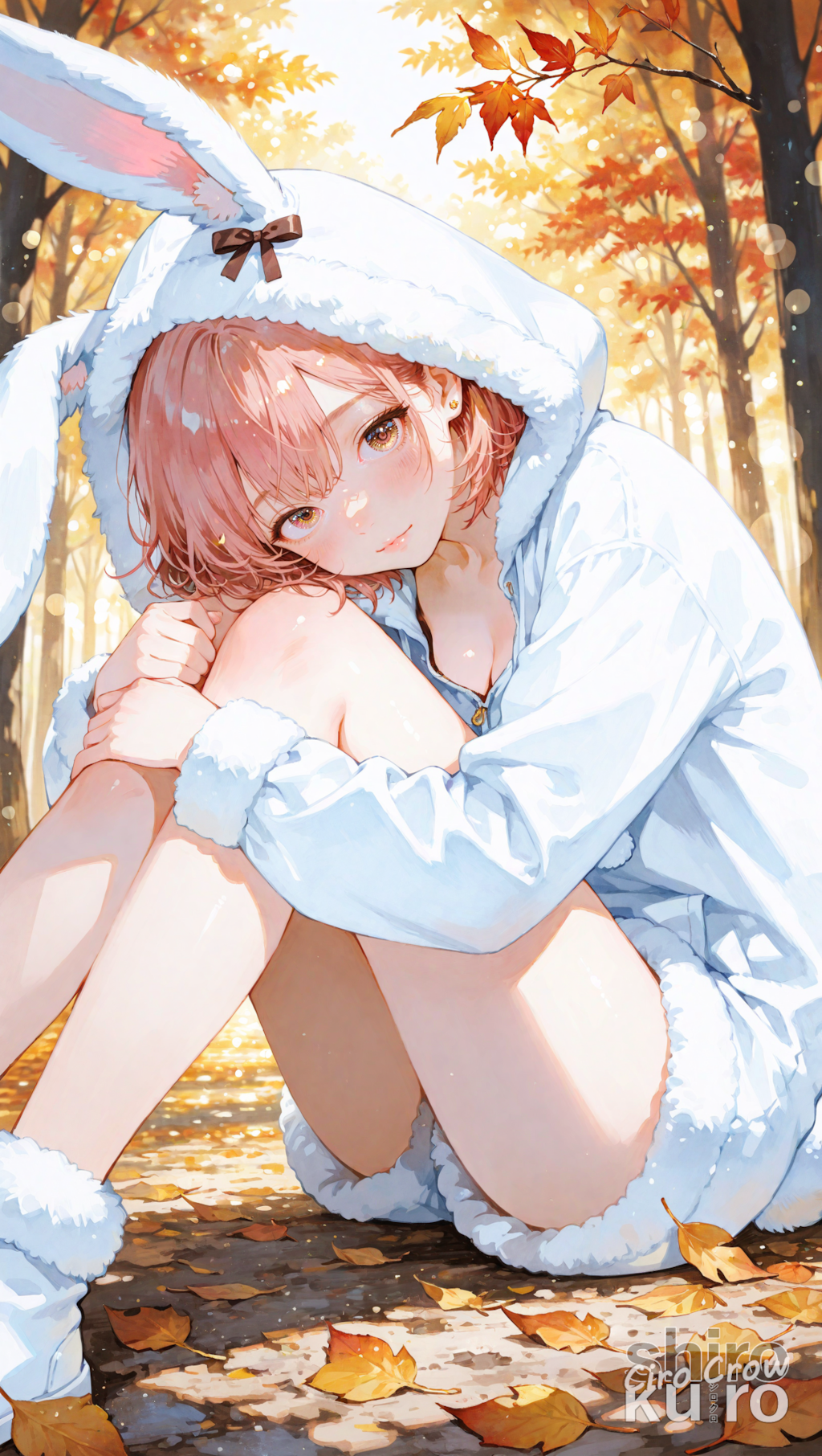 秋の森のうさぎさん