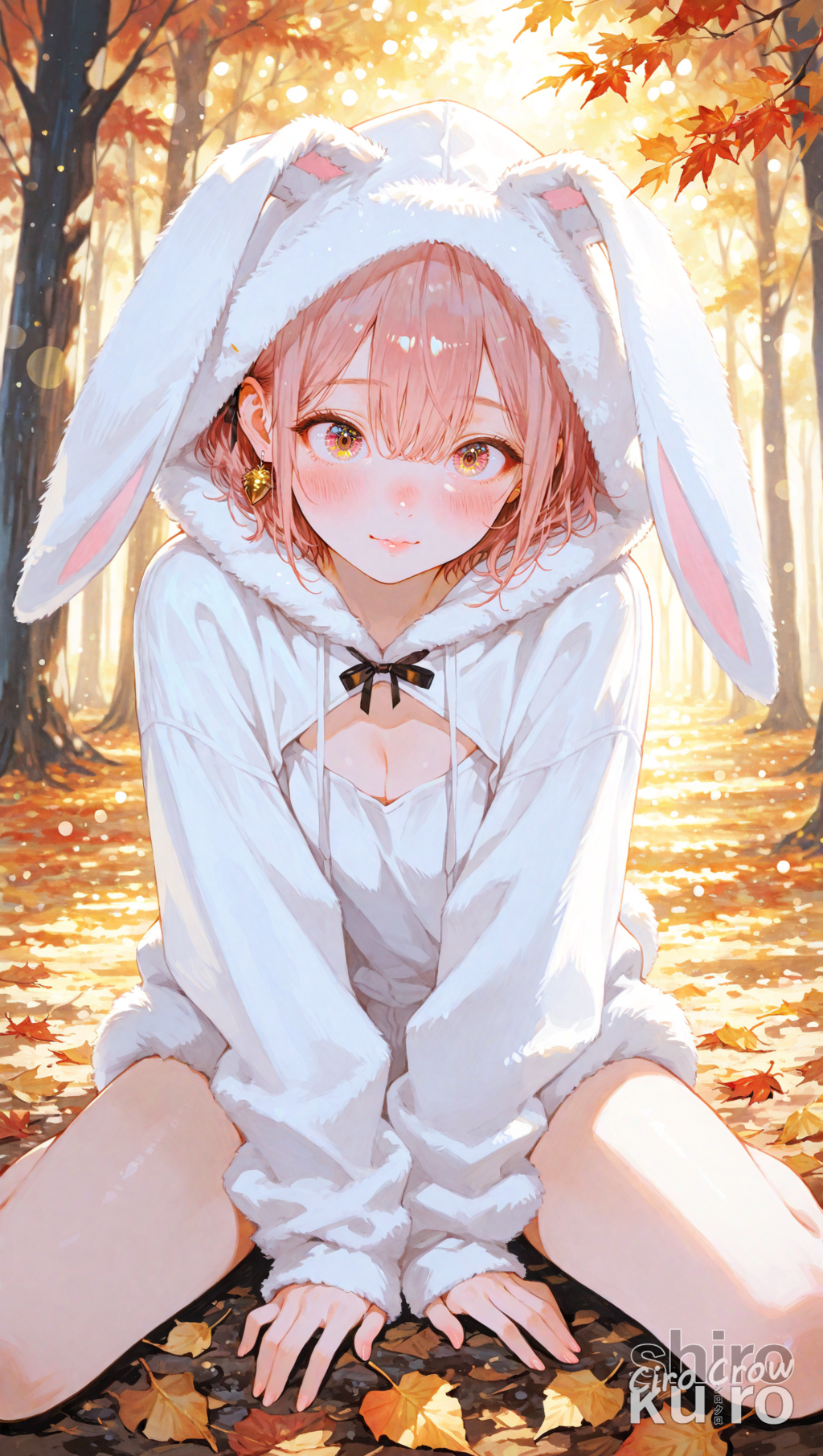 秋の森のうさぎさん