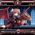 竜騎士シューティングゲームの小さな女の子 3枚目