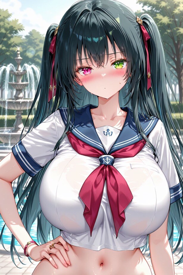 唯香と制服デート