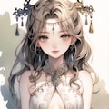 A Japanese fantasy-style illustration of an elegant adult female character 3枚目