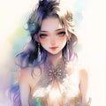 A Japanese fantasy-style illustration of an elegant adult female character 7枚目