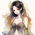 A Japanese fantasy-style illustration of an elegant adult female character 5枚目