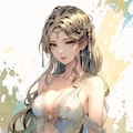 A Japanese fantasy-style illustration of an elegant adult female character 2枚目