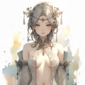 A Japanese fantasy-style illustration of an elegant adult female character 4枚目