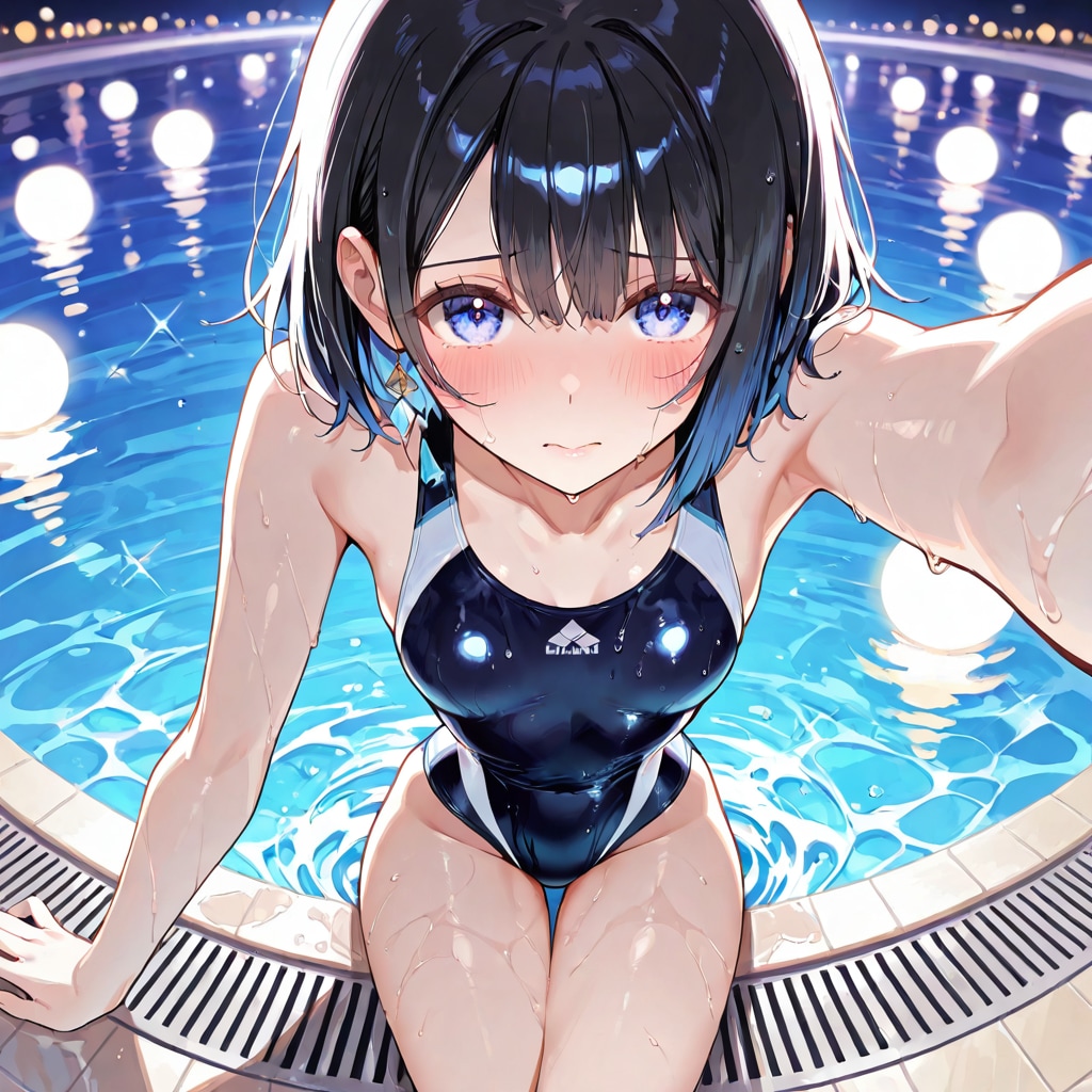 金曜日の夜だし一緒に泳がない？