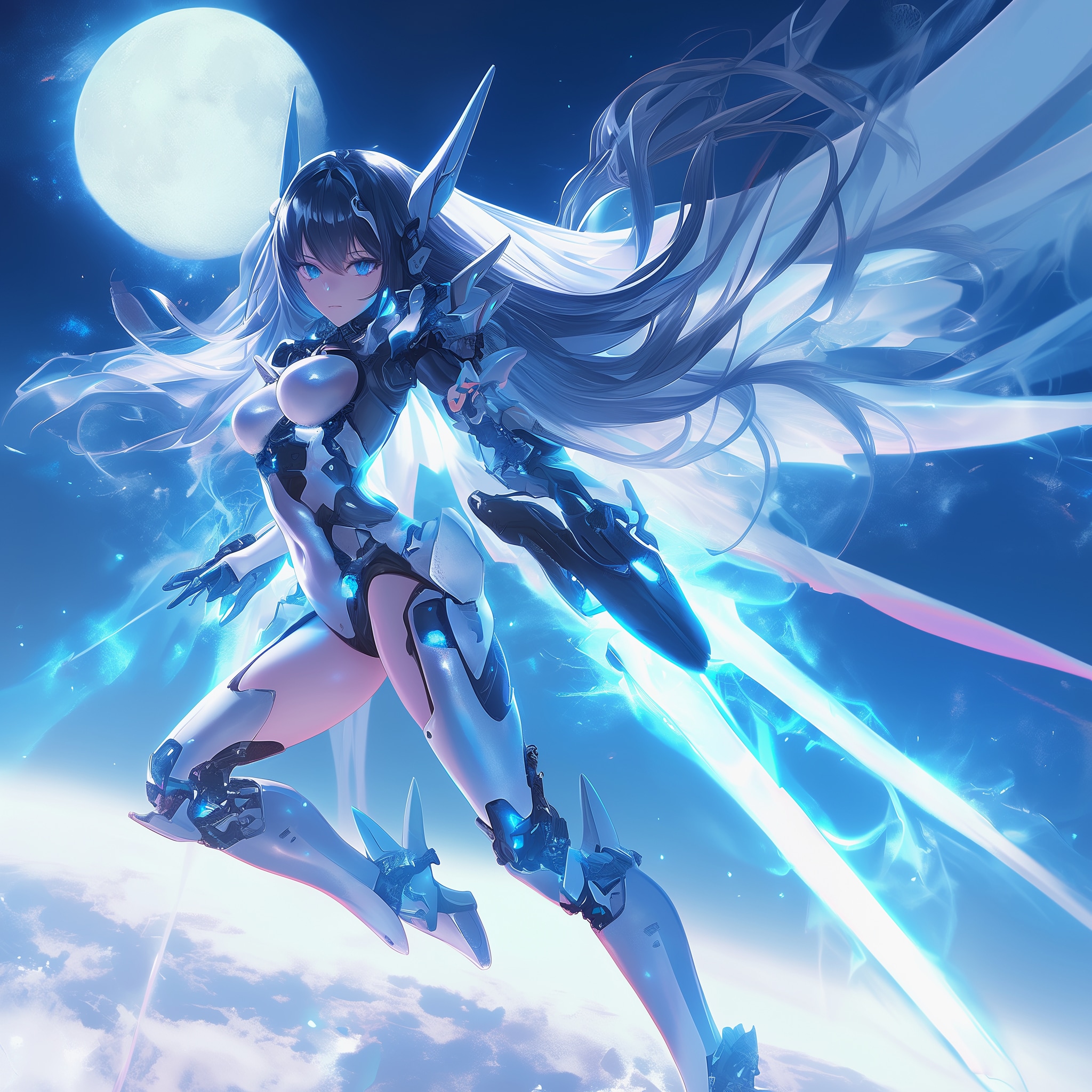 月下の出撃 | の人気AIイラスト・グラビア